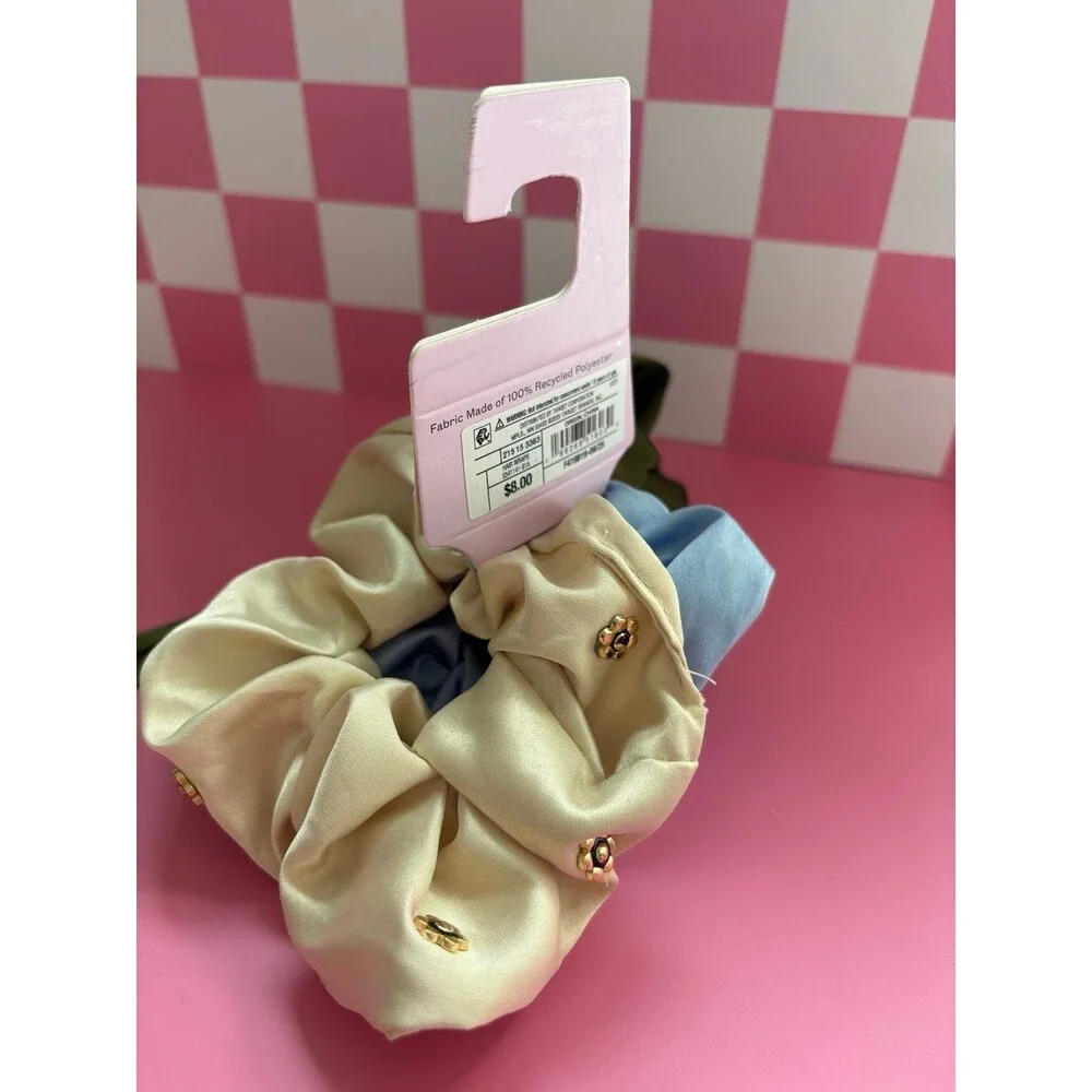 3 Silk Scrunchies